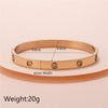 Bracelet Titanium Steel Geometric Electroplating Unisex