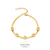 Bracelet Titanium Steel Geometric Electroplating Women's Fashion Cold Style Simple Niche Design Color Protection