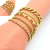Bracelet Titanium Steel Geometric Pattern Handmade Round Bead Blade Chain Cuban Chain Style
