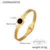 Bracelet 316L Stainless Steel Geometric Simple Style Electroplated Roman Numeral Love Hollow Imitation Strap Design Women's