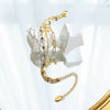 Bracelet 316L Stainless Steel Geometric Threelayer Stacked Cross Electroplating Jewelry For Women