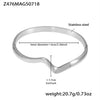 Bracelet Titanium Steel Geometric Wavy Line Open Electroplated