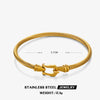 Bracelet Titanium Steel Horseshoe Buckle Lock Gold Plated Jewelry Fashion Simple