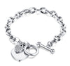 Bracelet Titanium Steel Horseshoe Buckle Lock Gold Plated Jewelry Fashion Simple