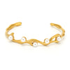 Bracelet 316L Stainless Steel Imitation Pearl Cshaped Electroplating Simple Geometric Style