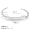 Bracelet 316L Stainless Steel Minimalist Geometric Electroplated For Women