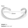 Bracelet 316L Stainless Steel Minimalist Geometric Electroplated For Women