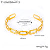 Bracelet Titanium Steel Open Chain Type Simple Trend Design Vacuum Plated