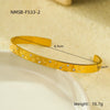 Bracelet Titanium Steel Stainless Steel Inlaid Round Zircon Electroplated Fashion Geometric Style