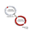 Bracelet Turquoise Heartshaped Geometric Magnetic Beaded Electroplating Couple Style Unisex