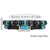 Bracelet Wooden Bead Turquoise Black Magic Sand Geometric Handmade Trendy Hiphop Highend Unisex