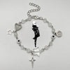 Bracelet Zinc Alloy Geometric Handmade Heartshaped Fivepointed Star Punk Style