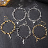 Bracelets Alloy Geometric Style Multilayer Unisex Paper Clip Chain Hiphop Punk