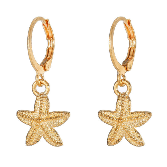Bracelets Necklaces Women Zinc Alloy Shells Starfish Beads Electroplating Minimalist Style
