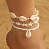 Bracelets Necklaces Women Zinc Alloy Shells Starfish Beads Electroplating Minimalist Style
