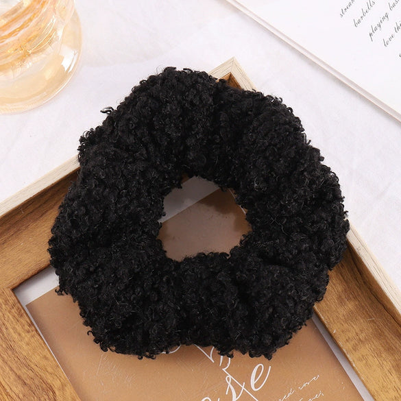 Braided Fabric Hair Ring High Elasticity Geometric Scrunchie For Elegant Ponytail Styling