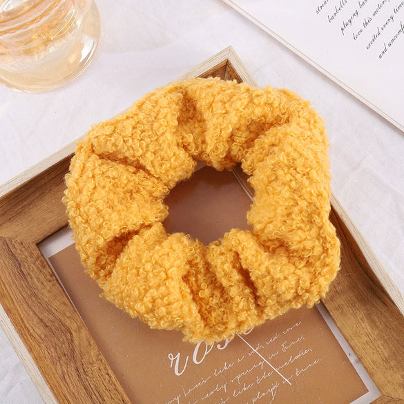 Braided Fabric Hair Ring High Elasticity Geometric Scrunchie For Elegant Ponytail Styling