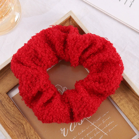 Braided Fabric Hair Ring High Elasticity Geometric Scrunchie For Elegant Ponytail Styling