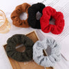 Braided Fabric Hair Ring High Elasticity Geometric Scrunchie For Elegant Ponytail Styling