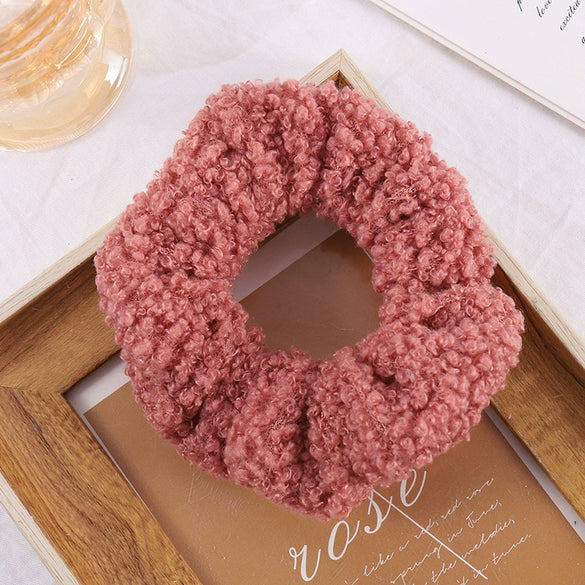Braided Fabric Hair Ring High Elasticity Geometric Scrunchie For Elegant Ponytail Styling