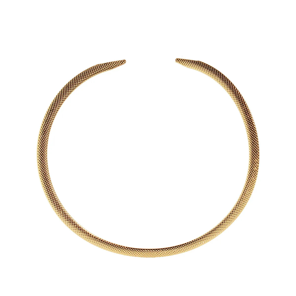 Brass 18K Gold Plated Exaggerated Plating Geometric Choker