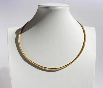 Brass 18K Gold Plated Exaggerated Plating Geometric Choker