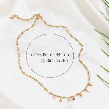 Brass 18K Gold Plated Irregular Star Necklace