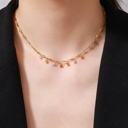 Brass 18K Gold Plated Irregular Star Necklace