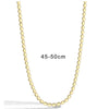 Brass 18K Gold Plated Paper Clip Solid Color Long Necklace Necklace