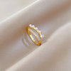 Brass Cartoon Crown Fashion Ring With Electroplating For Women