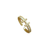 Brass Cartoon The Crown Electroplating Wedding Ring Jewelry For Women