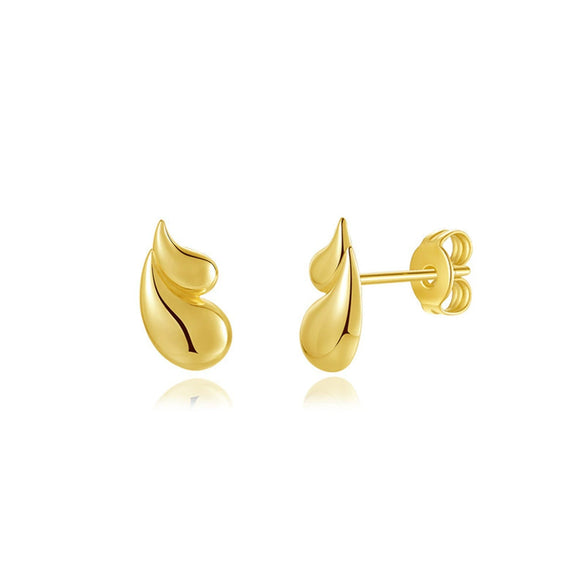 Brass Geometric Water Droplets Flamboyant Exaggerated Electroplated Women's Earrings