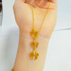 Brass Gold Plated Elegant Simple Style Flower Plating Bracelets Earrings Necklace