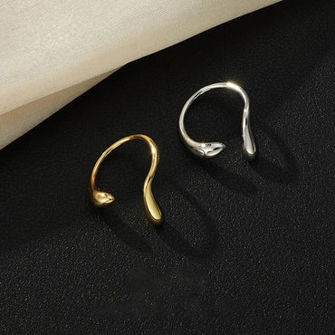 Brass Gold Plated Silver Plated Casual Simple Style Carving Semicircle Square Zircon Open Rings