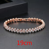 Brass Heart Shaped Zircon Bracelet For Women Fashion Electroplated Gemstone Bangle Gift Jewelry