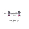 Breast Ring Jewelry Stainless Steel Alloy Inlaid Artificial Gem Semiprecious Stone Animal Zodiac Electroplating