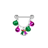 Breast Ring Jewelry Stainless Steel Geometric Electroplating Style