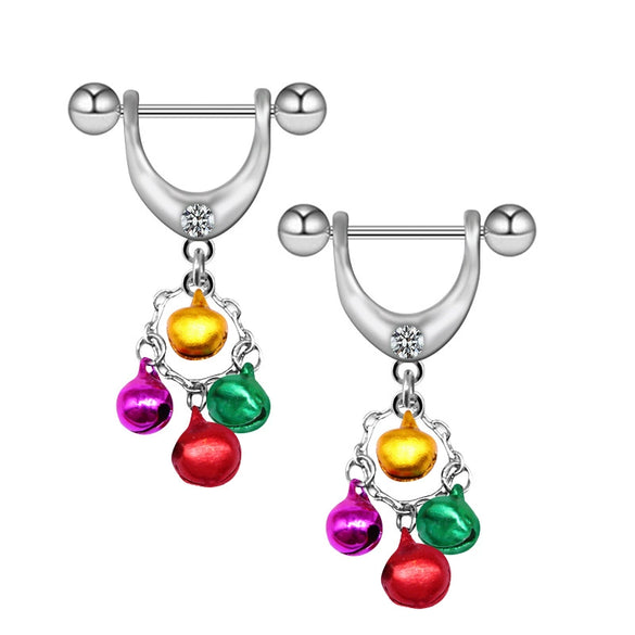 Breast Ring Jewelry Stainless Steel Geometric Electroplating Style