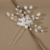 Bridal And Kids' Handmade Pearl Rhinestone Flower Hairpin Jewelry Accessories