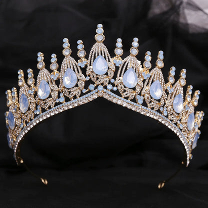 Bridal Crown Alloy Inlay Rhinestones Crown