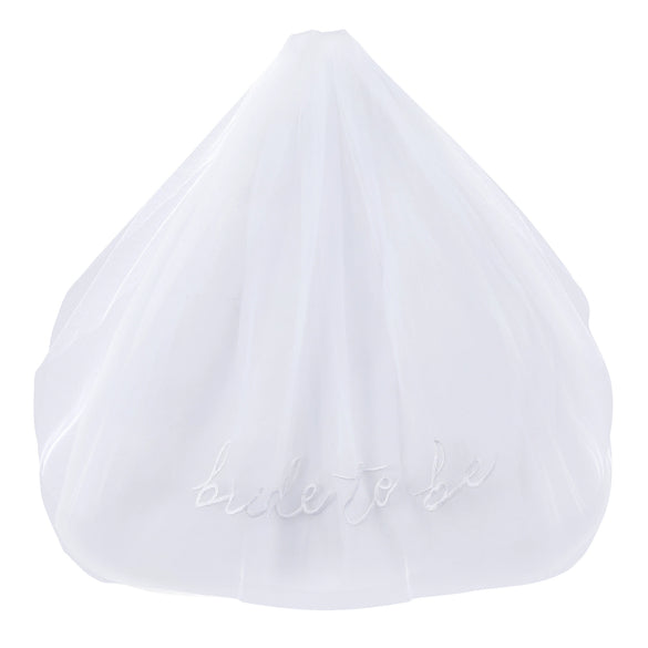 Bridal Embroidered Nylon Letter Veil Women's Wedding Essential Accessories