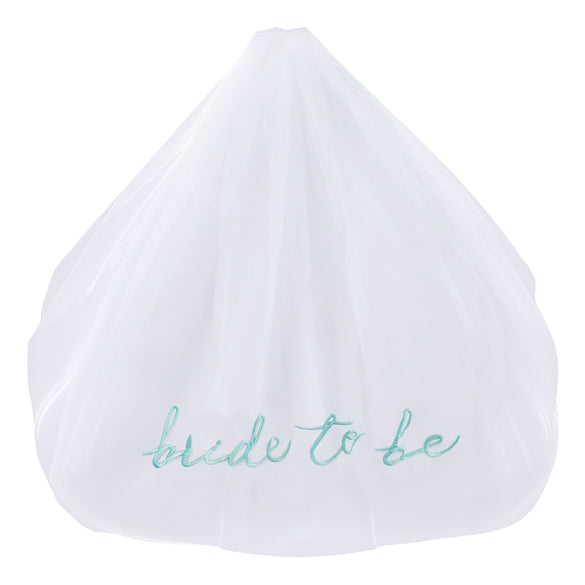 Bridal Embroidered Nylon Letter Veil Women's Wedding Essential Accessories