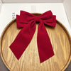 Bridal Hair Accessories Plush Flannel Handmade Bow Duckbill Clip For Engagement Party Wedding