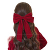 Bridal Hair Accessories Plush Flannel Handmade Bow Duckbill Clip For Engagement Party Wedding