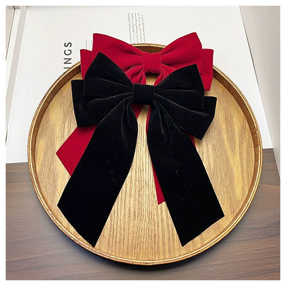 Bridal Hair Accessories Plush Flannel Handmade Bow Duckbill Clip For Engagement Party Wedding