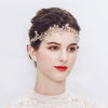 Bridal Hair Band Handmade Pearl Alloy Flower Headband For Women