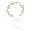 Bridal Hair Band Handmade Pearl Alloy Flower Headband For Women