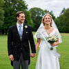 Bridal Hairband Shoulder Strap Veil Badge Suit Satin Alloy Handmade For Wedding