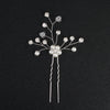 Bridal Hairpin Handmade Pearl Rhinestone U Shaped Hair Accessories
