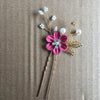 Bridal Headwear New Forest Blue Flower Hair Comb Knot Wedding Accessories